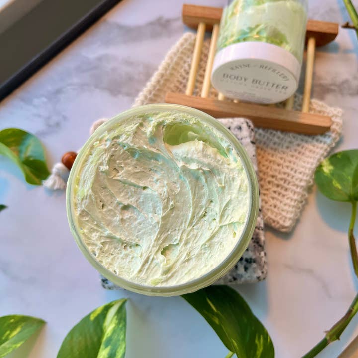 Rayne Refillery – wholesale Solid lotion – Body Butter- Matcha Green Tea With Organic Ingredients