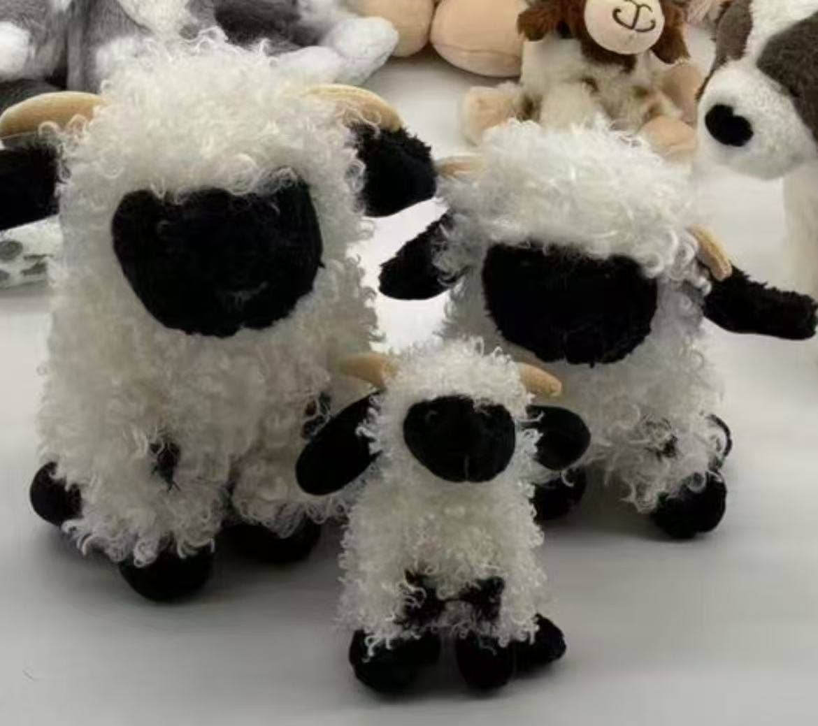 Jomanda Soft Toys & Accessories – Engroshandel Plyslegetøj - Børn og baby – 18 cm Valais Får Krammeblød Bamse Premium Plysdyr2