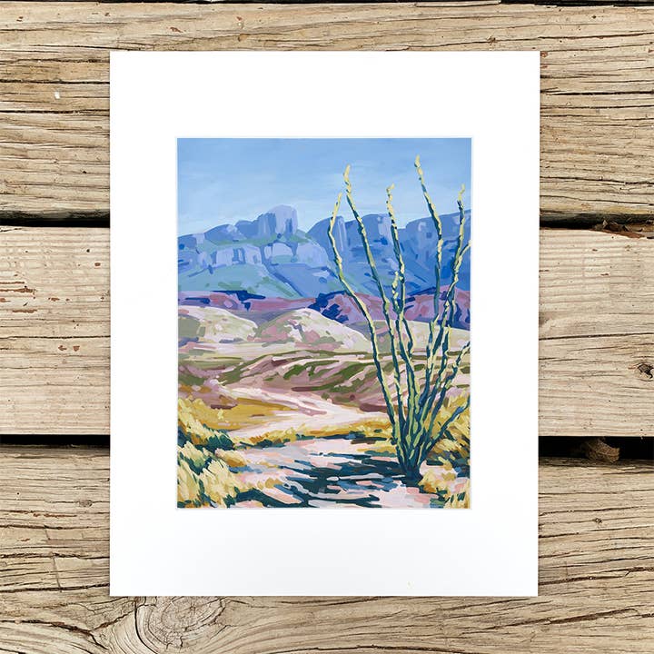 Little Ocotillo Art Print for wholesale by Danika Ostrowski Art + Design