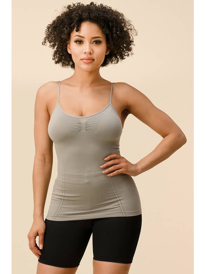 Amerikan Basics - Wholesale Camisole - Women's - Shelf Bra Seamless Camisole 3