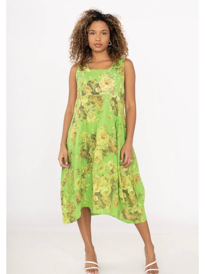LINEN & COTTON HOUSE - Wholesale Dress - Women's - LINEN DRESS 322 SPRING SUMMER CLOTHING