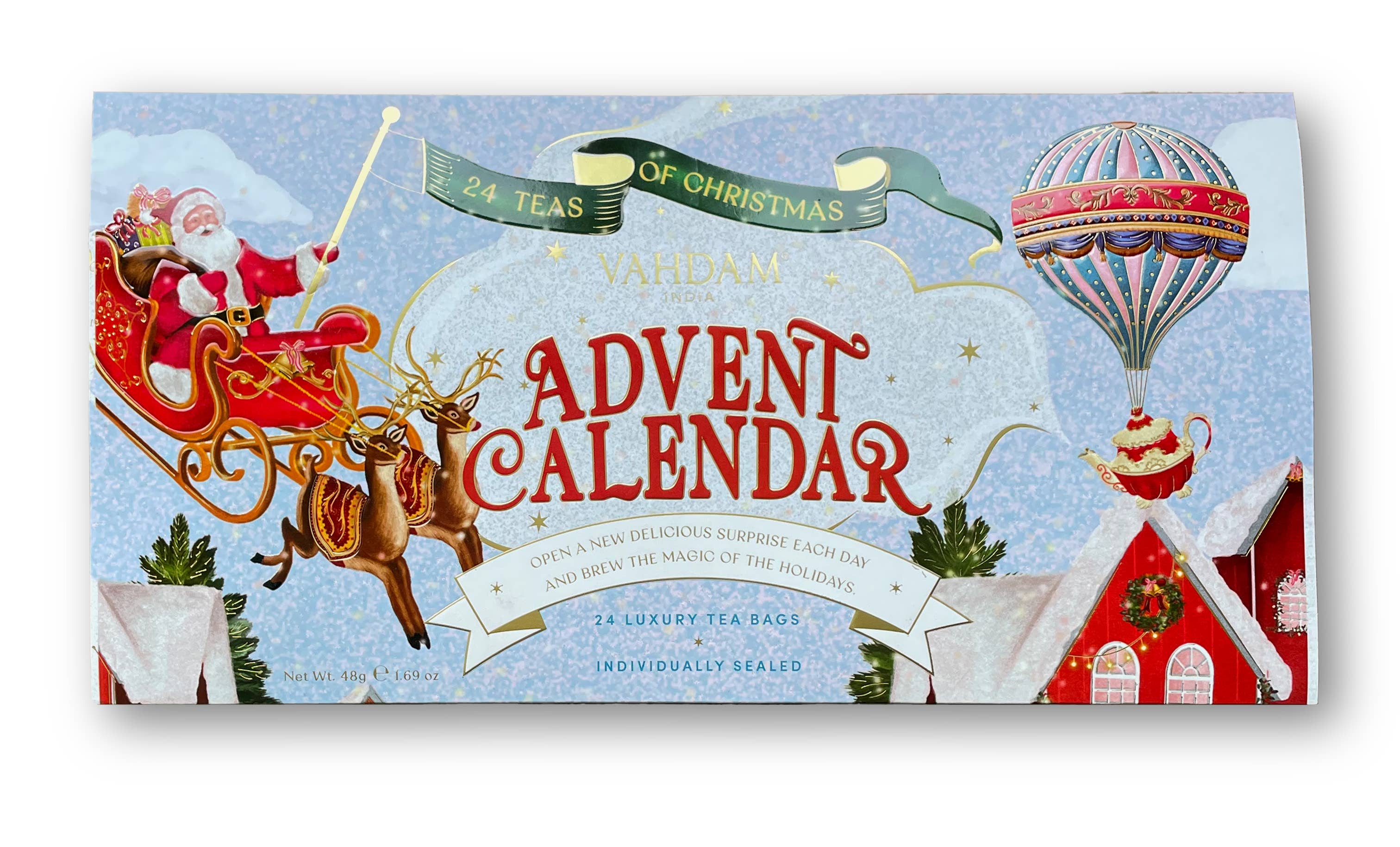 Vahdam Teas - Vente Calendriers de l'avent - Calendrier de l'Avent 1x24 - Format original2