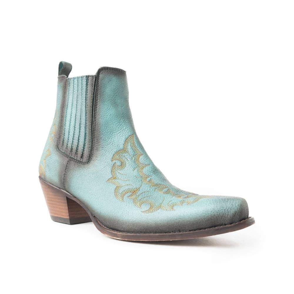 MYRA - EU - Venta al por mayor Botas cowboy - Mujer - Botines Dearling Ranch en color teal1