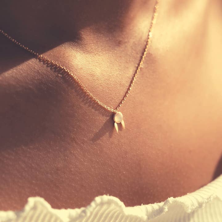 Les Merveilleuses - Wholesale Pendant/Charm Necklace - Opal Necklace No. 2 - Opal1