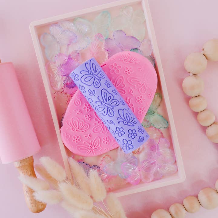 Play Sense - Wholesale Putty/slime – Child - Eco Textured Roller | Butterfly2