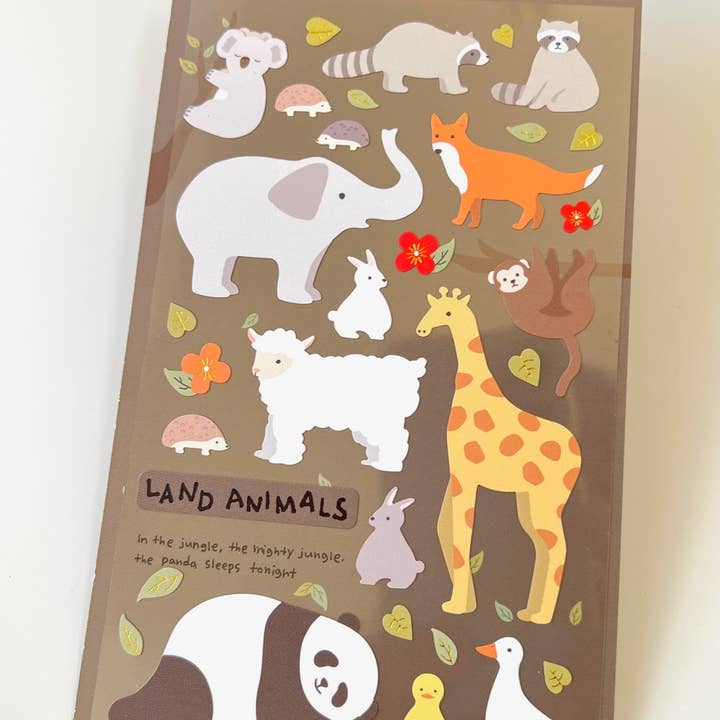 BCmini - Wholesale Sticker - LAND ANIMAL STICKERS
