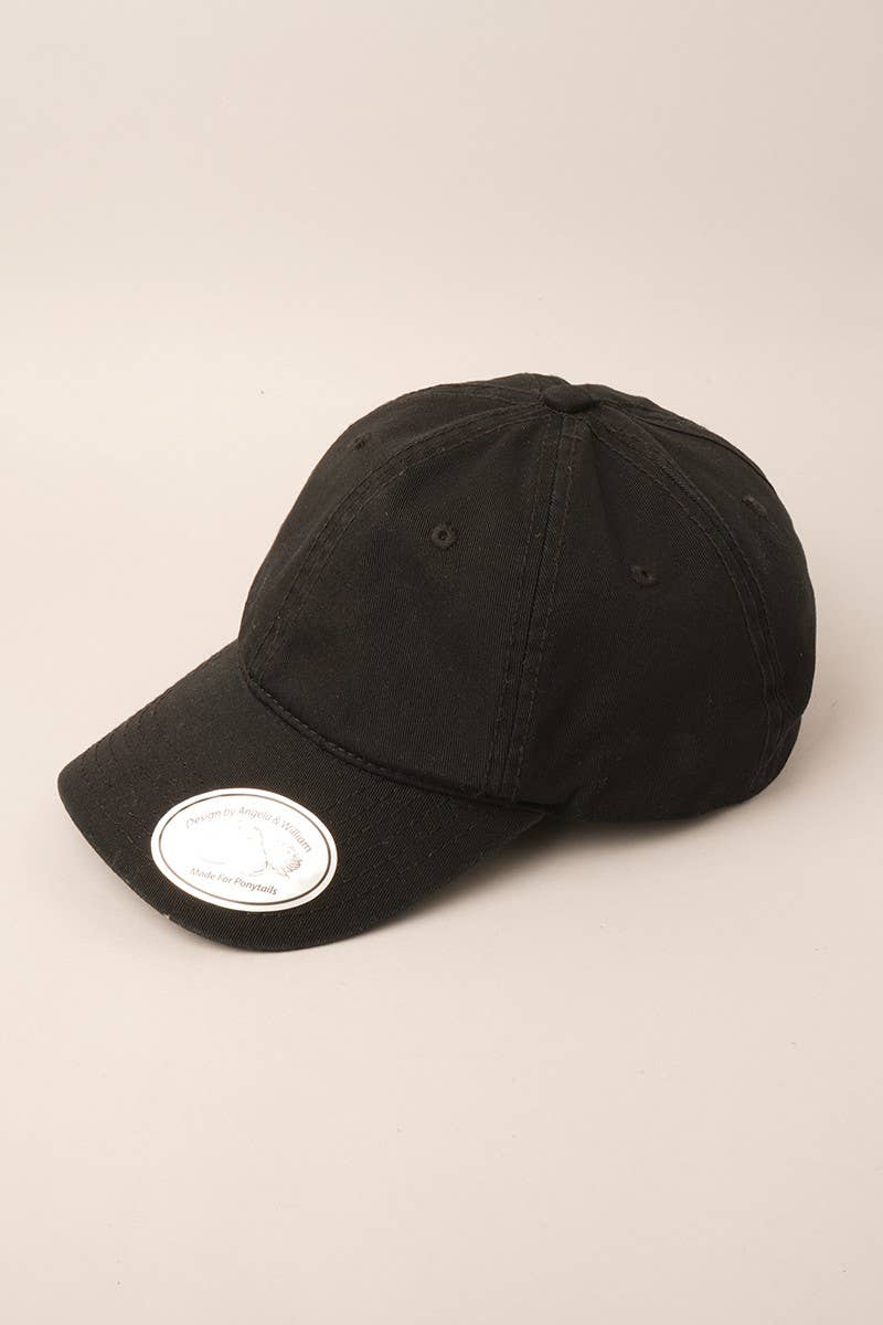 Fashion City - Wholesale Baseball Cap - Women's - Cotton Messy High Bun Pony Baseball Cap13