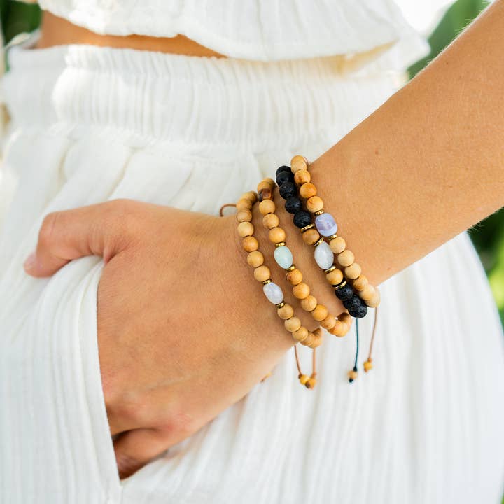 Lotus and Luna - Wholesale Beaded Bracelet - Lunar Wisdom Intention Bracelet3