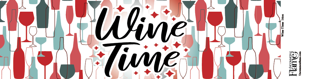 Uncommon Flame - Wholesale Jar/Filled Candle - Wine Time Candle1