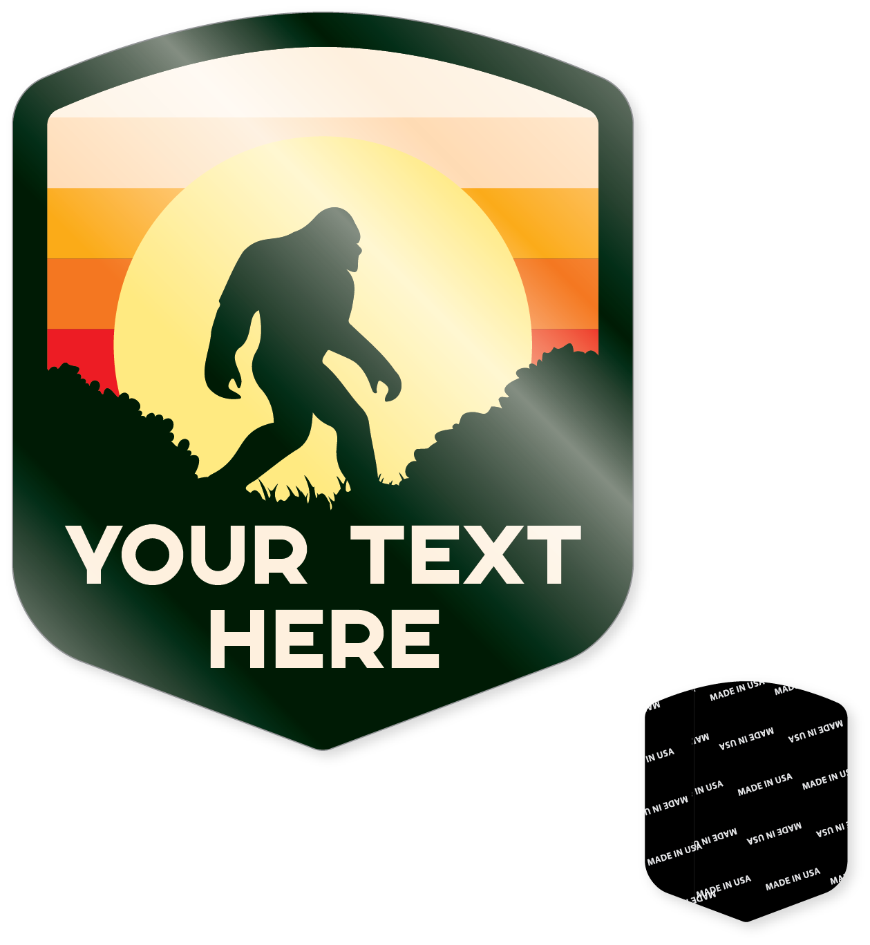 Morris Magnets - Wholesale Magnet - Magnet - Bigfoot Stripe Badge3