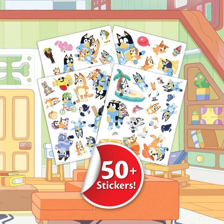 Really Big Coloring Books | ColoringBook.com - Wholesale Coloring & Activity Book - Kids & Baby - Bluey Crayola Color and Sticker Sheets1