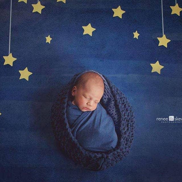 Nouvel article toile de fond en vinyle de 8 pi x 8 pi /Little Star pour la vente par Swanky Prints