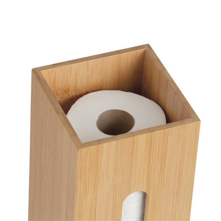 Andrea House - Wholesale Toilet Paper Holder - Bamboo toilet paper roll holder4