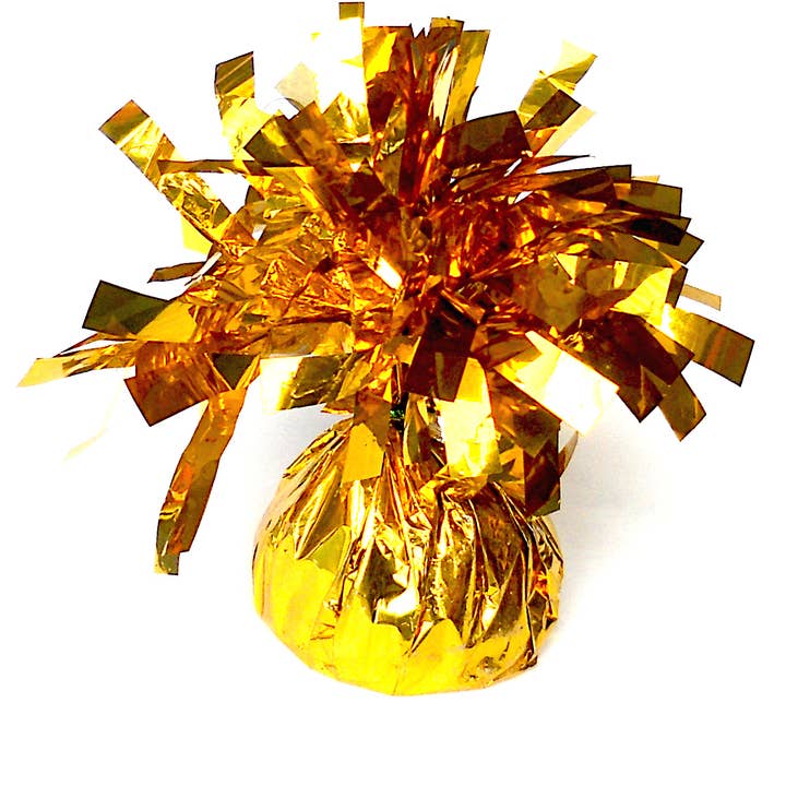 Gold Foil Balloon Weight - 170 Grams - 12 Pack for wholesale by Control Balloon Products