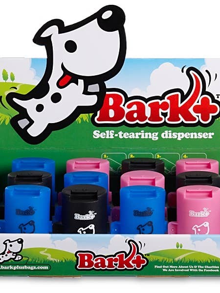 12 Count Bark+ Dispensers Dog Waste Bags (Multi Color) for wholesale by Focus Poly | Bark+