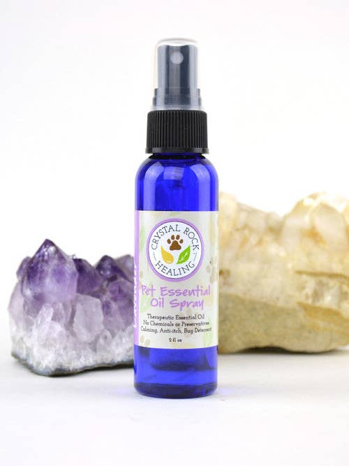 Lavender Pet Spray 2oz for wholesale by Crystal Rock Healing, LLC