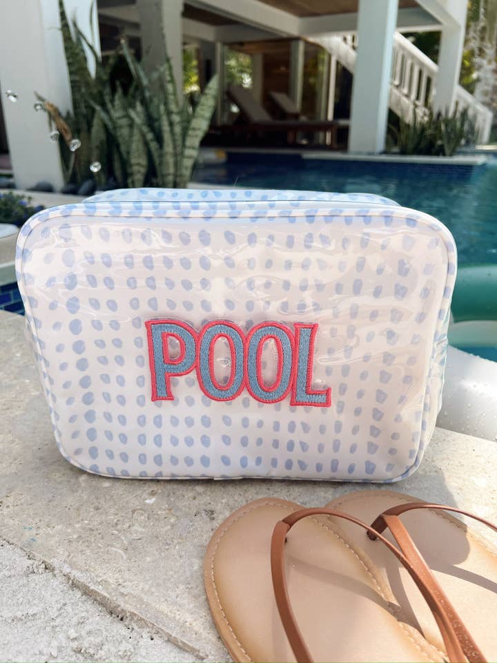 Pool - Periwinkle Pebbles Clear Coat XL Bag for wholesale by KENZKUSTOMZ
