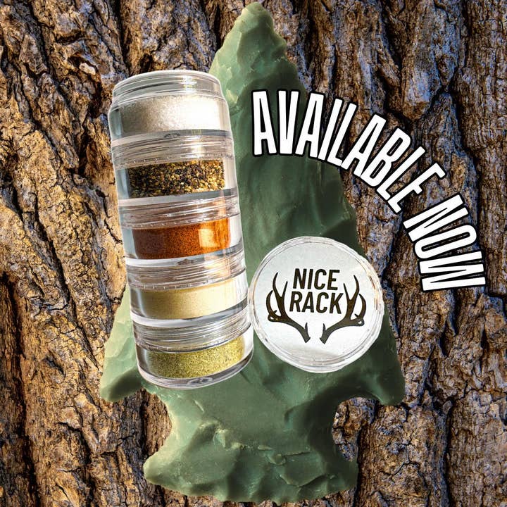 WILD ATOMS - Wholesale Dried Spice Mix - NICE RACK Mini Camp Spice Gift Set Organic Spices Reusable 7