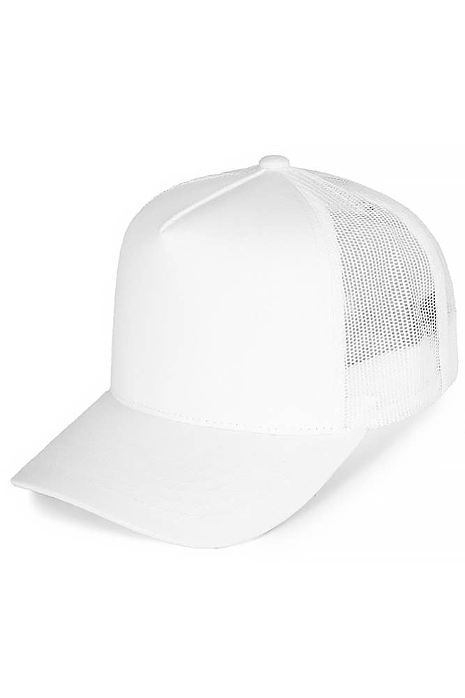 Hana – boné - Mulher por atacado – Boné trucker Hana com traseira em tela e ajuste snapback multicolorido em algodão6