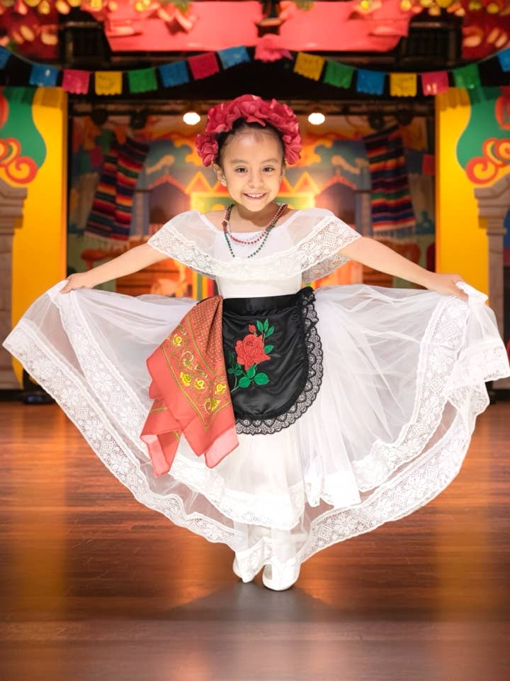Veracruz Folklorico Dress for Young Girls for wholesale by Cielito Lindo