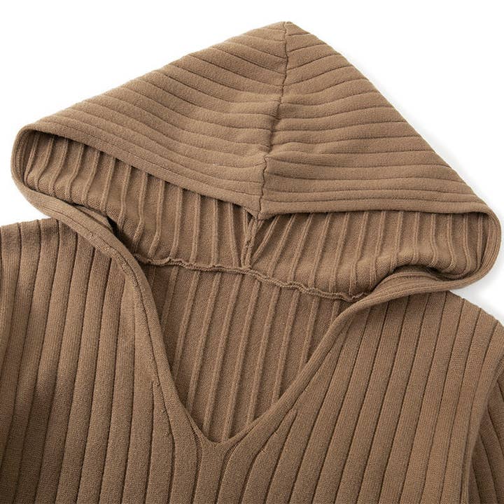 Marayn - Wholesale Dress - Women's - Korean Chic Oversized Hoodie Dress Knit Comfort11