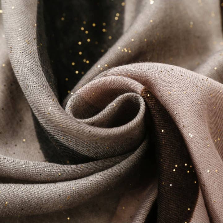 Funkyrel® Atzbranding Limited - Wholesale Scarf - Women's - Scarvii - Abstract Art Scarf with Gold Foil & Glitter6