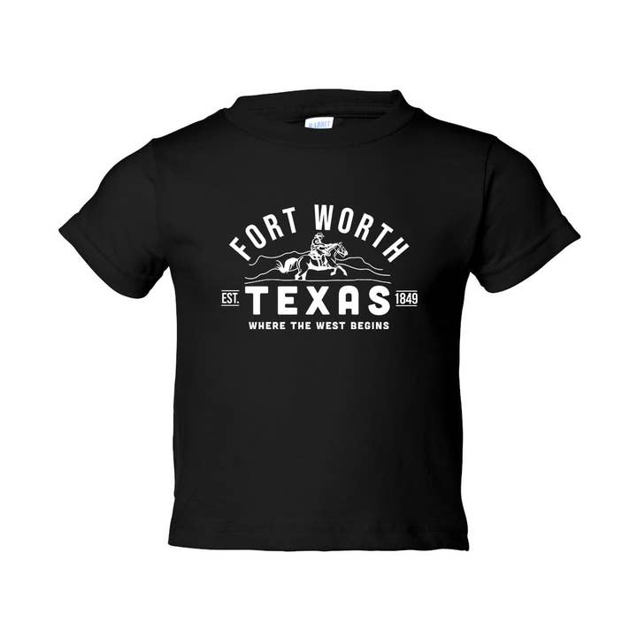 Fort Worth Texas Toddler T-shirt for wholesale by Made in Texas Co.