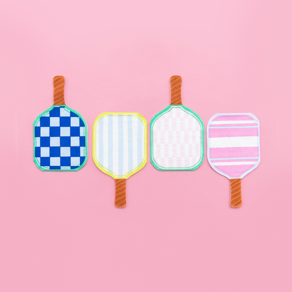 Jollity & Co. + Daydream Society - Wholesale Disposable Napkin - Pickleball Social Club Paddle Guest Napkins5
