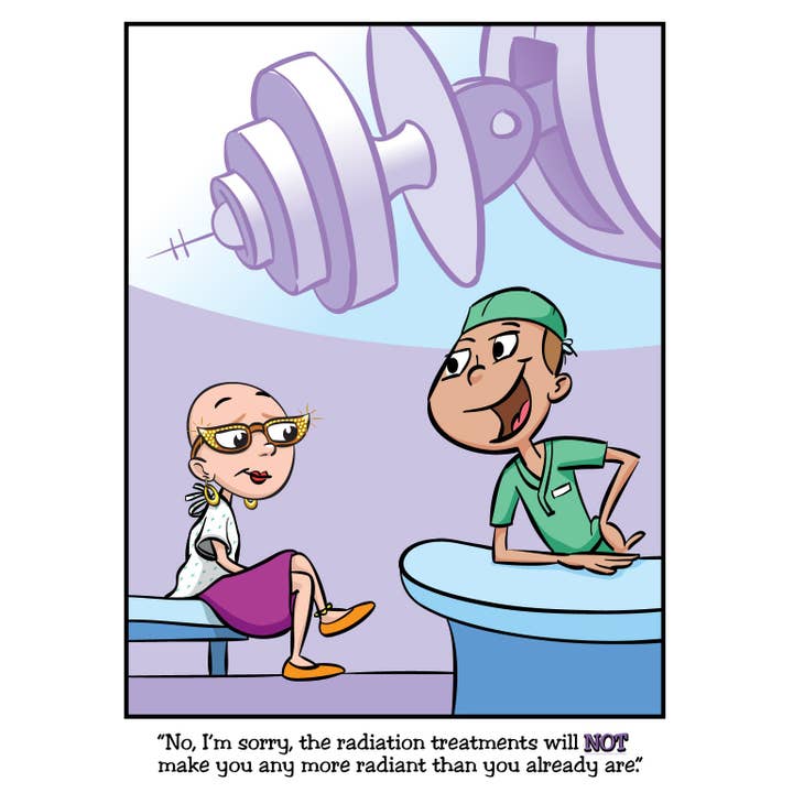 Cancer Encouragement "Radiant" Cancer Girl for wholesale by Wordy Bird Cards