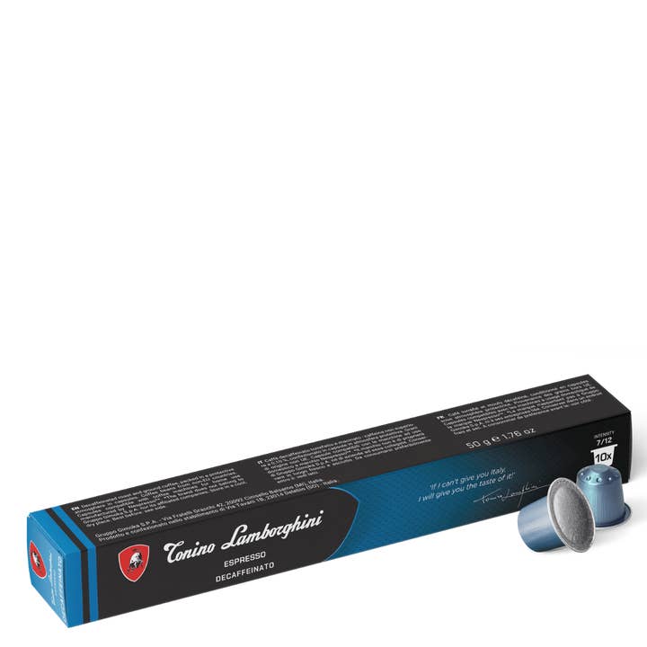 Tonino Lamborghini - Wholesale Coffee pods - Tonino Lamborghini Coffee Capsule – Decaf Blend | Nespresso® Compatible1