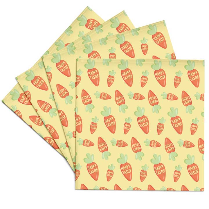 3dRose - Wholesale Coasters - 3dRose, Happy Easter Carrots Pattern, Coaster