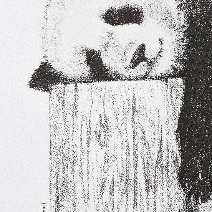 LE NID atelier – Engroshandel Kunsttryk – Sød sovende Panda Print3