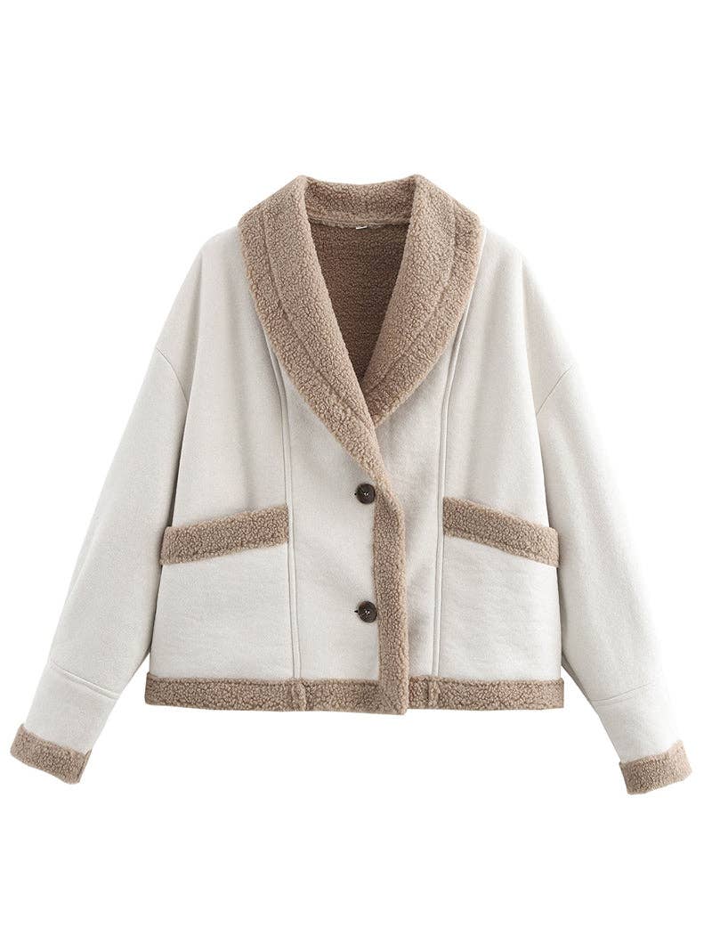 safistyle – wholesale Päls/fuskpäls - Dam – Överdimensionerad Faux Shearling fodrad kappa5