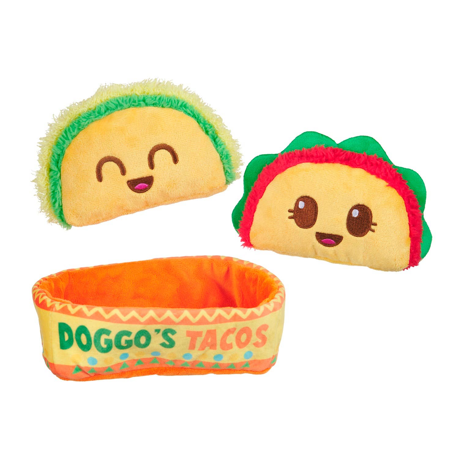 Pet Palette Distribution - Wholesale Pet Plush Toy - Dog - BARK Doggos Tacos Plush Dog Toy1