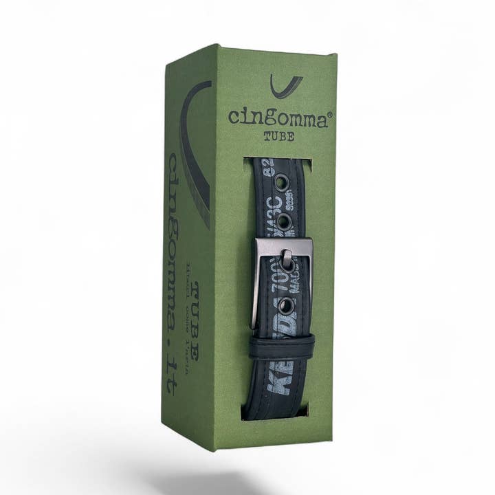 Handgjort bälte tillverkat i Italien återvunnet Nr. 219541 för wholesale av Cingomma