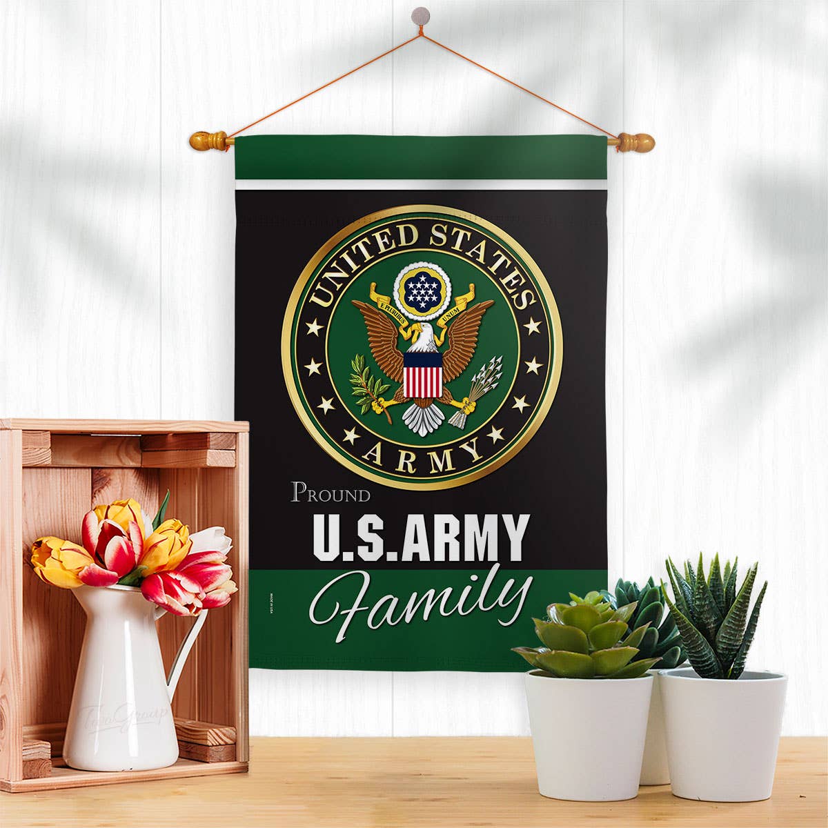 Two Group Flag Co - Wholesale Flag - Army Proudly Family Armed Forces Military Decor Flag2