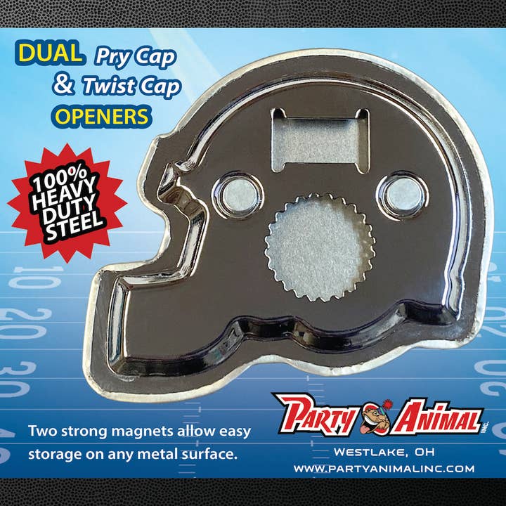 Party Animal, Inc. - Wholesale Bottle/Wine Opener - San Francisco 49ers Helmet Bottle Opener3