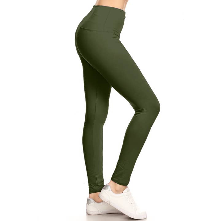 Leggings Depot - Wholesale Fashion Leggings - Women's - 5" Yoga Band Buttery Soft High Waist Leggings22