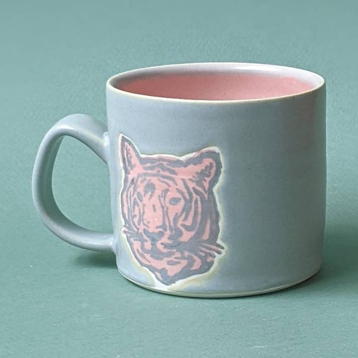 City in Bloom Ceramics - Wholesale Coffee mug - Essential Tiger Face Mug0