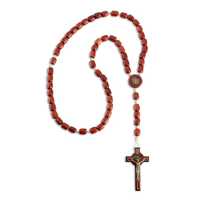 Catholica Shop - Wholesale Prayer Beads Necklace - Cherry St Benedict Large Rosary