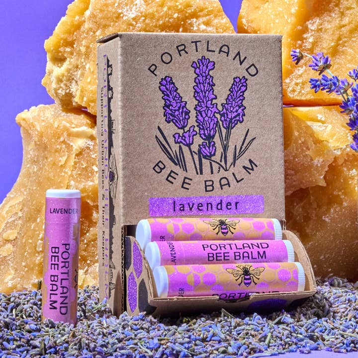 Lavender Beeswax Lip Balm Display - Calming Hydrating 24ct and other Purchase Wholesale personalized lip balm. Free Returns & Net 60 Terms on Faire trending on Faire.