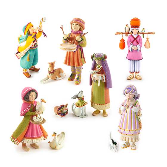 Patience Brewster by MacKenzie-Childs - Wholesale Nativity Scene Decor - Patience Brewster Nativity Manger Figures Set