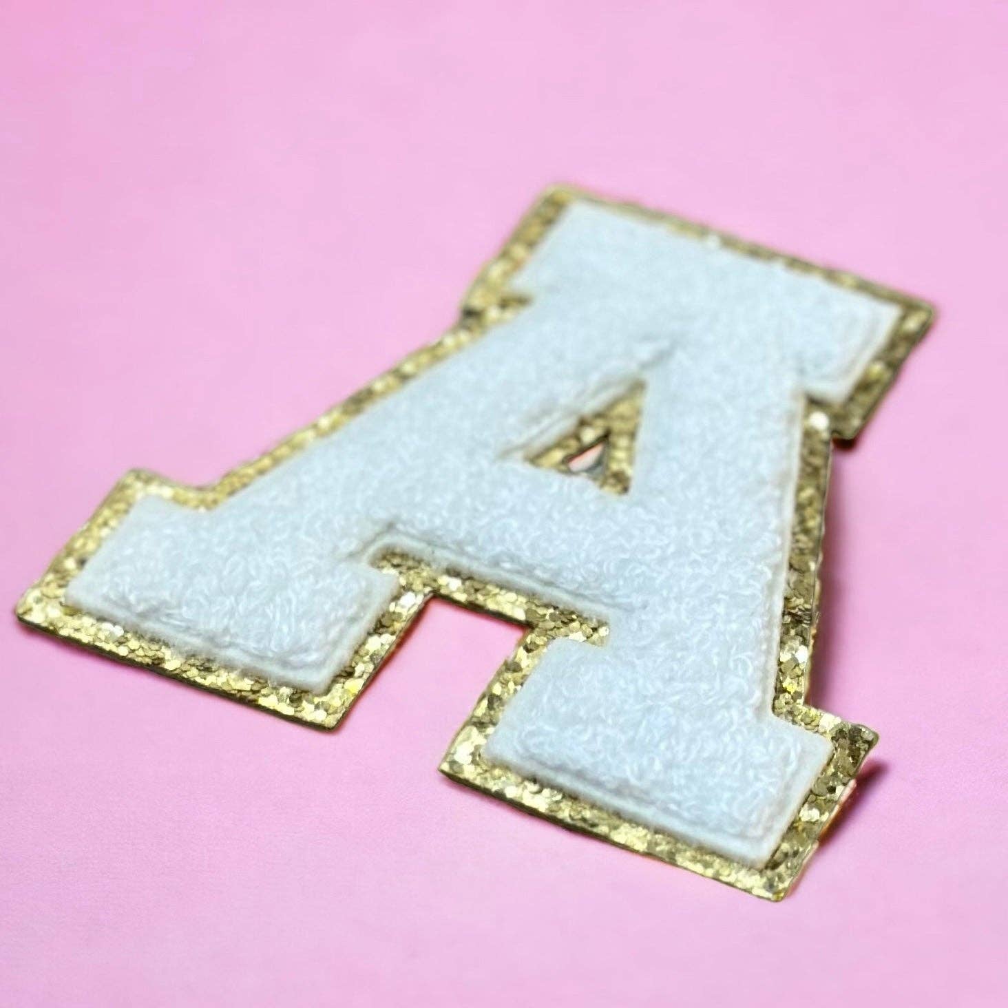 3.12" Light Pink Chenille Letters for wholesale on Faire6