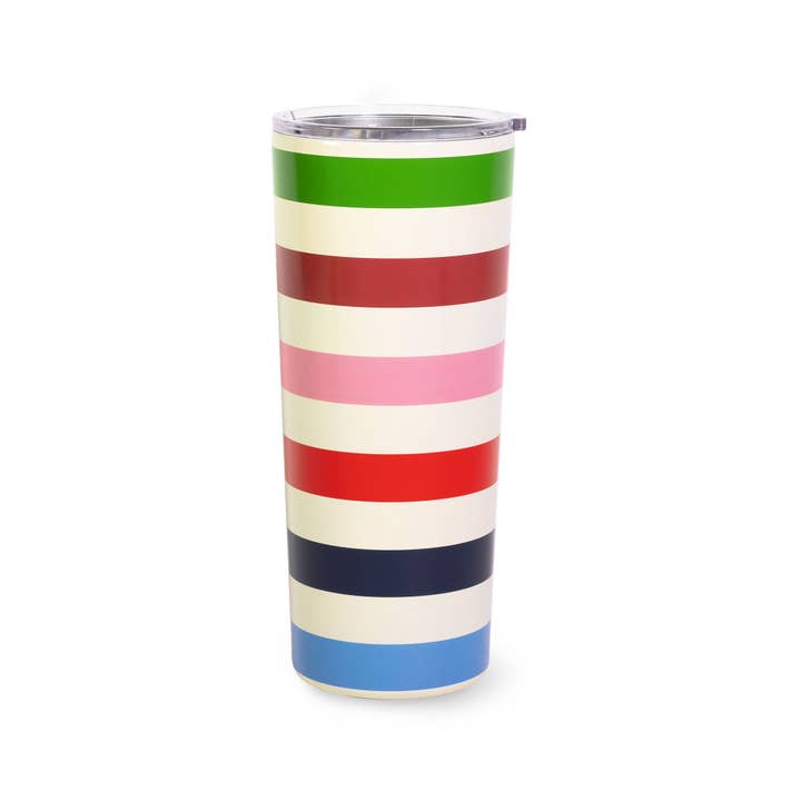 Kate Spade New York by Lifeguard Press - Wholesale Insulated Mug/Tumbler - Stainless Steel Tumbler, Adventure Stripe