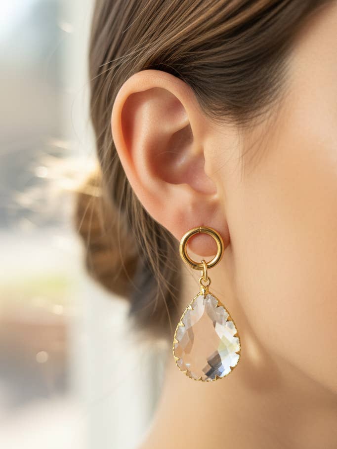 Orecchini pendenti di cristallo per la vendita all'ingrosso da parte di Showy LLC