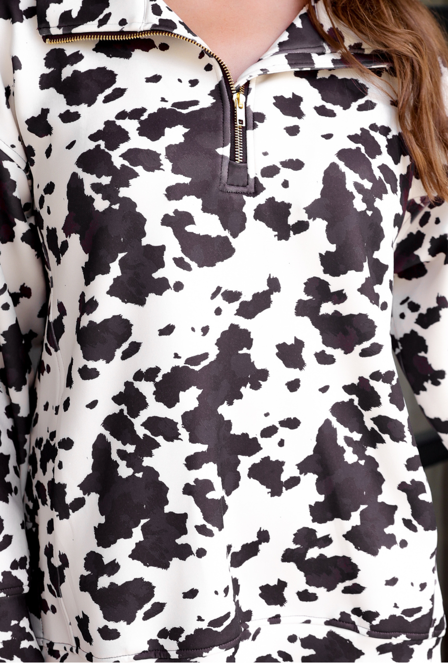 Brown Everyday Pullover- Chocolate Cowhide Couture for wholesale on Faire1