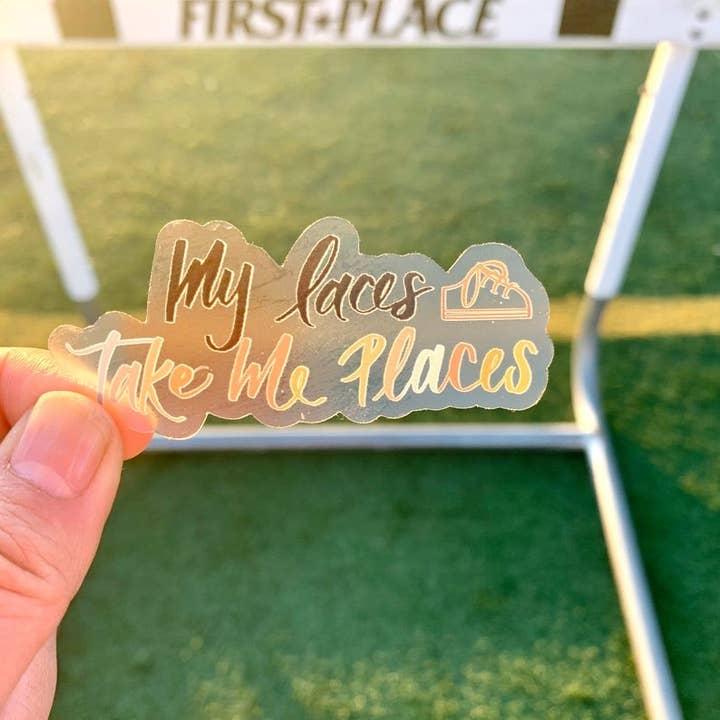 My Laces Take Me Places Sticker for wholesale by Pen and Paces