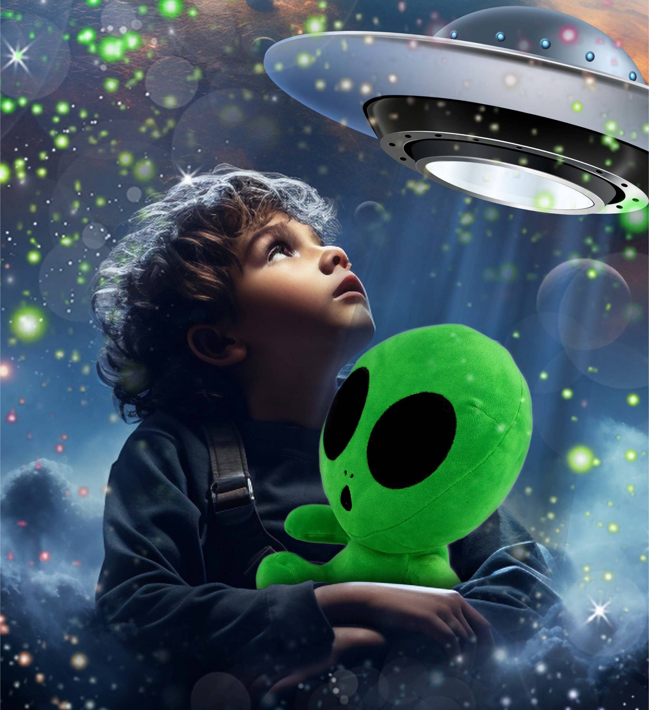 Cota Global - Vendita all'ingrosso Peluche - Bambini e neonati - Snug-Mooshies Peluche - Alieno Verde 12"1