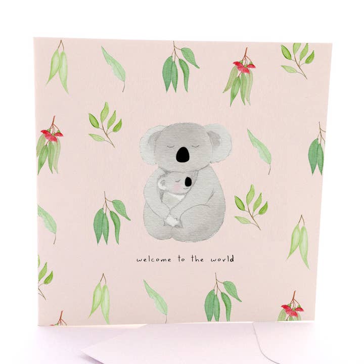 Mum & Baby - Square Greeting Card for wholesale by Pleasant Tree