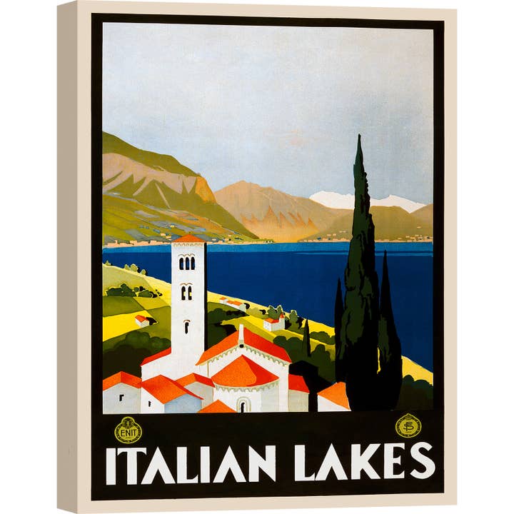 Vintage Poster: Italian Lakes for wholesale by Selected Artworks Italia